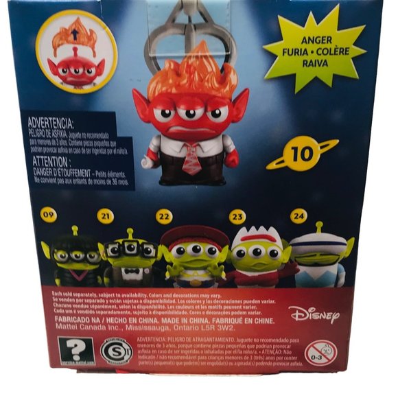 Disney Pixar Mattel Remix Alien Inside Out Anger #10 New In Package - Picture 2 of 8